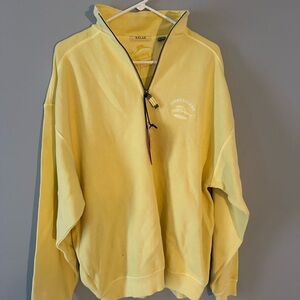 Tommy Bahama Men’s Yellow Half-Zip Sweater. Size: Large (L)